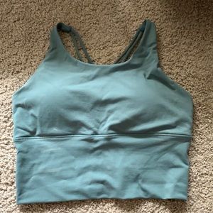 Mist green sports bra